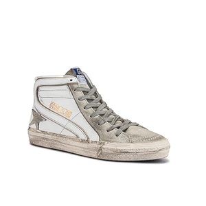 Golden goose Slide Sneaker in White & Ice